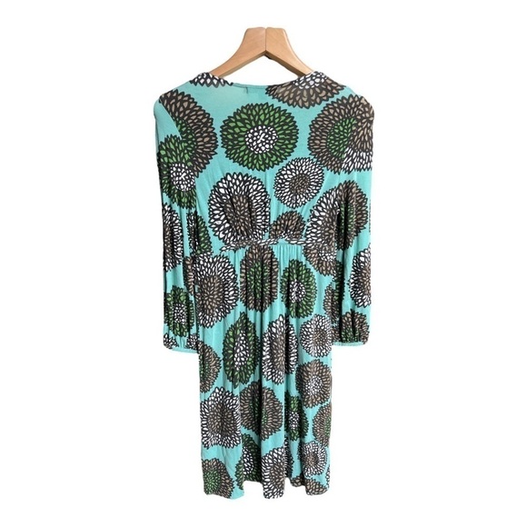 Boden Women’s Teal Floral Beaded Scoop Neck Viscose Blend Statement Dress, Small - Picture 2 of 14